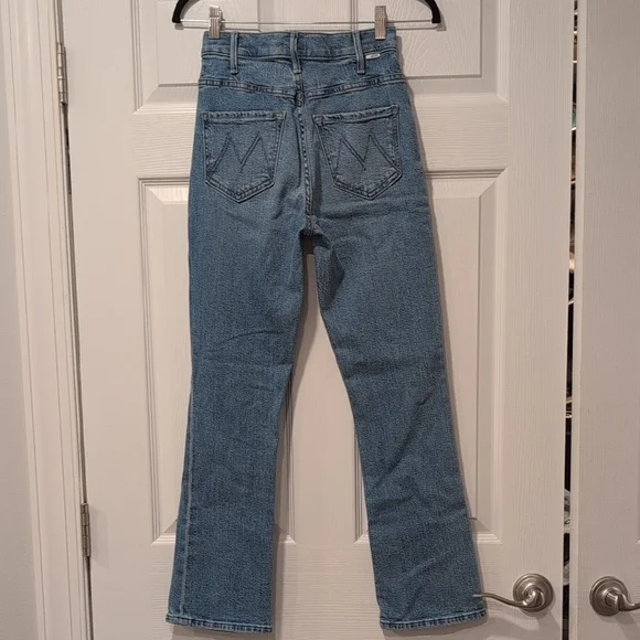 MOTHER Light Blue Flare Jeans - Picture 4 of 11